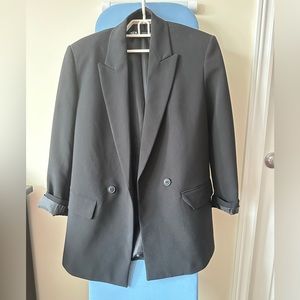 Zara Oversized double Breasted Jacket - black